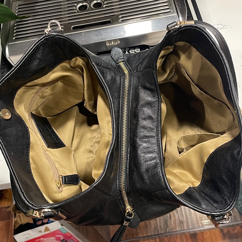 Coach Tan and Black Shoulder Bag - Picture 8 of 12